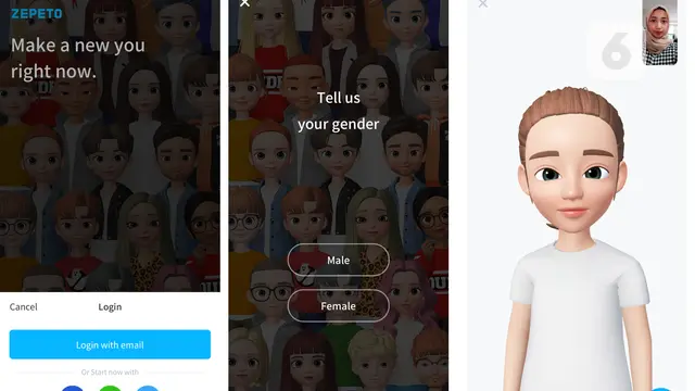 Membuat karakter animasi 3D Zepeto