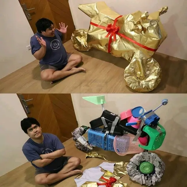 Potret Kocak Hadiah Tidak Sesuai Ekspektasi Ini Bikin Gelak Tawa