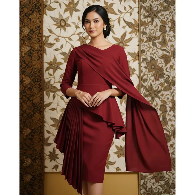 Model Dress Drapery (Image by Gemini AI)