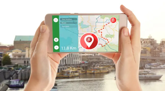 Dengan smartphone full screen, peta akan tampak lebih jelas dan luas.
