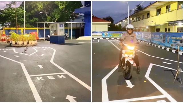 Tanpa Zig Zag dan Angka 8, Ini 6 Potret Lintasan Baru Ujian SIM di Polres Bantul