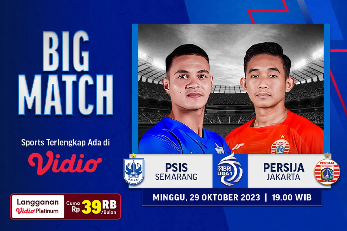 Jadwal dan Live Streaming BRI Liga 1 PSIS Semarang vs Persija Jakarta di Vidio