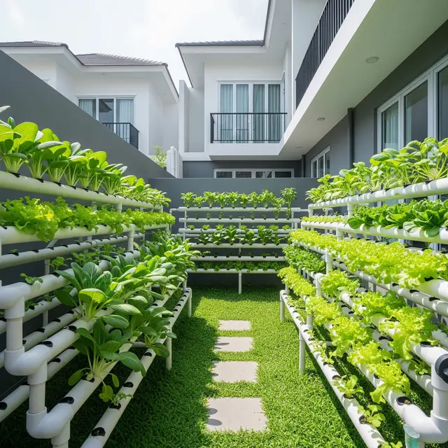 Ide Halaman Rumah Ala Petani Modern yang Cocok di Perkotaan (AI)