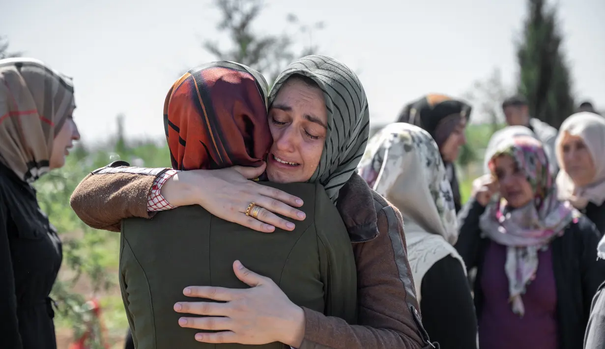 Turki dilanda dua gempa bumi berturut-turut pada awal Februari yang menyebabkan kerusakan luas dan menelan lebih dari 50.000 kematian di Turki dan negara tetangga Suriah. (AFP/BULENT KILIC)