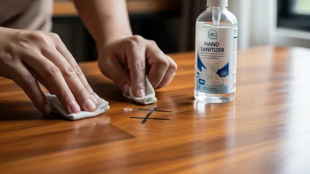 Menggunakan Hand Sanitizer