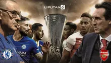 Banner Infografis Final Liga Europa 2018/2019, Chelsea Vs Arsenal. (Foto: AFP)