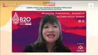 Wakil Ketua Umum Kadin Indonesia Bidang Maritim, Investasi dan Luar Negeri Shinta W. Kamdani dalam Inspirato Sharing Session Liputan6.com bertajuk Sherpa Track G20: Mampukah Percepat Pemulihan dan Transformasi Ekonomi Indonesia, Jumat (28/10/2022).&nbsp;