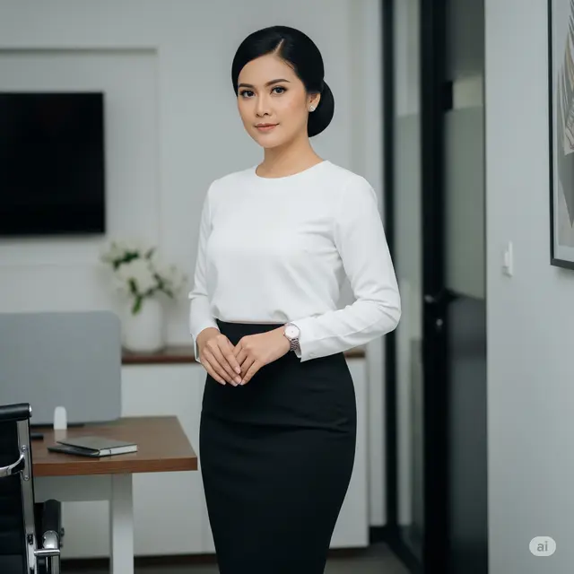 2. Sleek Bun - Cepol Rapi yang Sophisticated