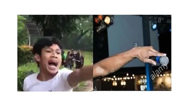 meme pria ngamuk saat ditilang