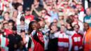 Arsenal unggul di laga ini berkat gol Eberechi Eze yang tercipta di awal babak pertama. (AP Photo/Ian Walton)