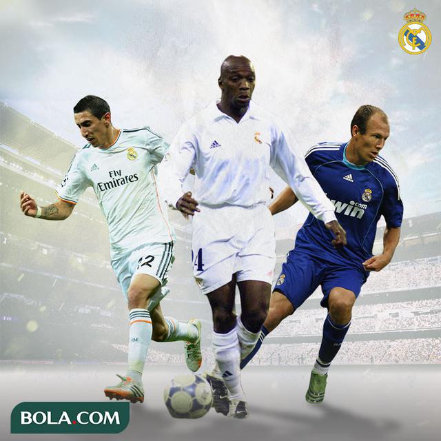 Real Madrid - Angel di Maria, Claude Makelele, Arjen Robben