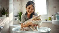 Mimpi Memandikan Kucing: Makna, Tafsir, dan Penjelasan Lengkap