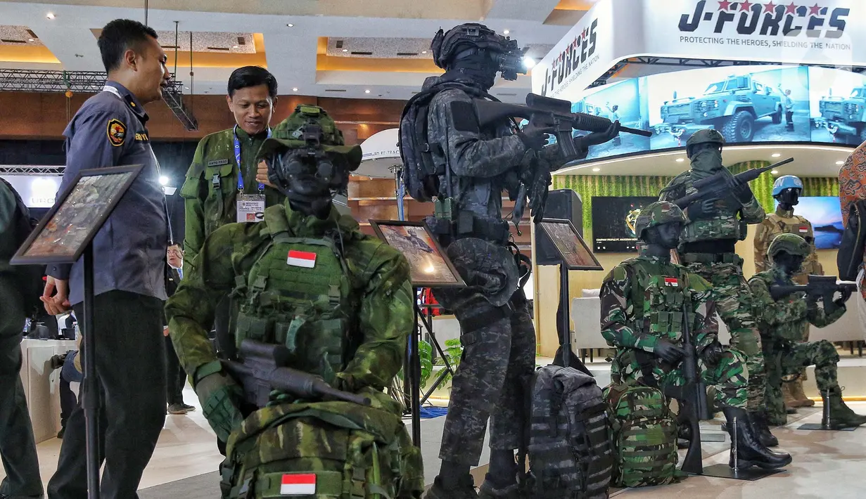 Kementerian Pertahanan Republik Indonesia menggelar Indo Defence Expo & Forum ke-10 pada 11 hingga 14 Juni 2025 di JIExpo Kemayoran, Jakarta. (Liputan6.com/Angga Yuniar)