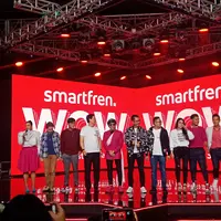 Smartfren mengapresiasi sekaligus menginspirasi semangat insan kreatif muda Indonesia dengan menggelar konser (Foto: Vinsensia Dianawanti)