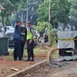 Situasi di Eka Hospital usai terjadi ledakan. (Liputan6.com/Pramita Tristiawati)