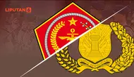 Ilustrasi lambang TNI dan Polri (Liputan6.com / Abdillah)