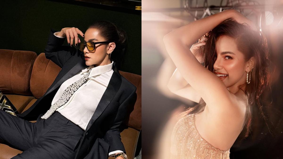 Pesona Dualisme Olla Ramlan, Tampil Slay dengan Gaya Maskulin dan Glamor Serba Emas