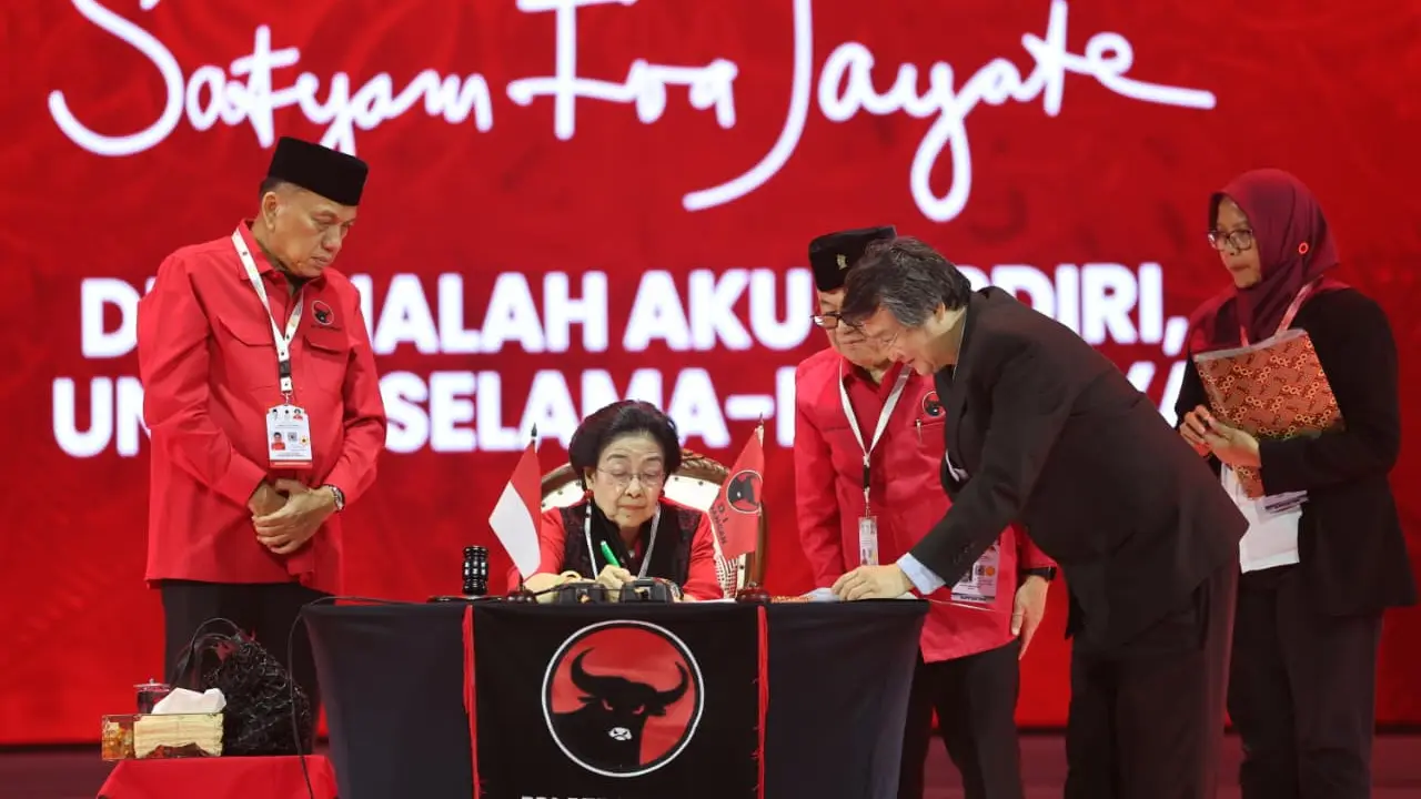 Ketum PDIP Megawati Soekarnoputri resmikan Kantor 'Megawati Institute'