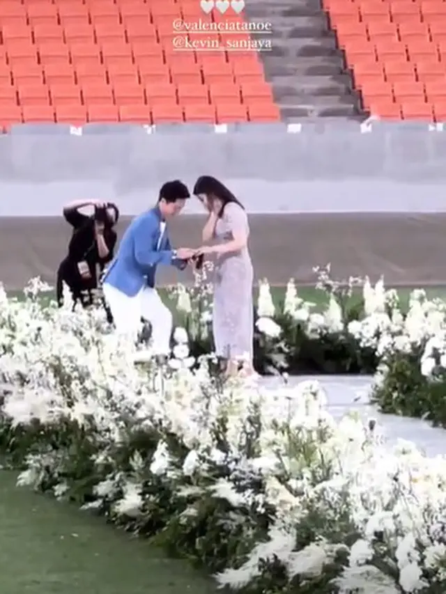 7 Momen Kevin Sanjaya Lamar Valencia Tanoesoedibjo, Beri Kejutan di Stadion