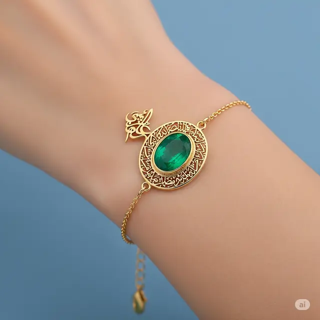 Model Gelang 24 Karat 4 Gram Bertabur Batu Permata.