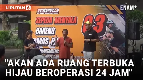 VIDEO: Cagub Jakarta Pramono Anung Janji akan Menambah Ruang Terbuka Hijau yang Beroperasi 24 Jam