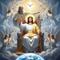 Background Kenaikan Yesus Kristus (Image by Gemini AI)