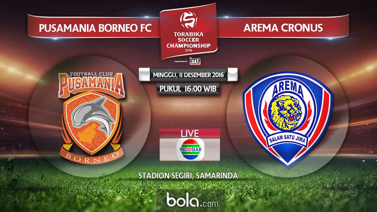 Pusamania Borneo FC vs Arema Cronus