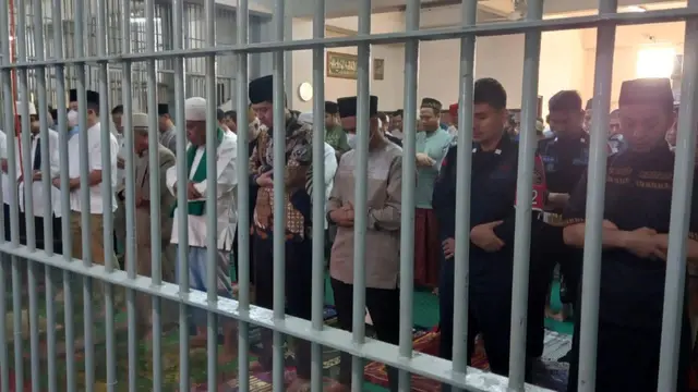 Salat Idul Adha di Lapas Bulak Kapal Bekasi, Minggu (10/7/2022). (Istimewa)