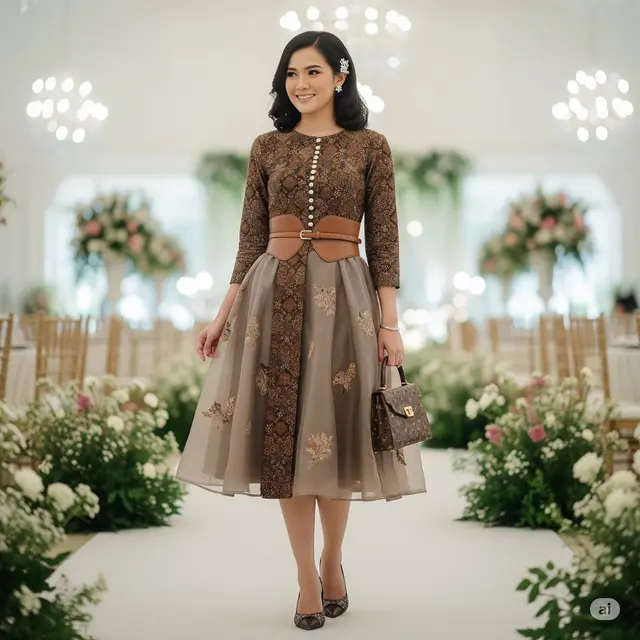 Fit and Flare + Sabuk Kulit Lebar