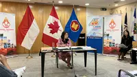 Potret Mary Ng saat menghadiri konferensi pers, Rabu, 12 Oktober 2022. (Dok. Embassy of Canada)