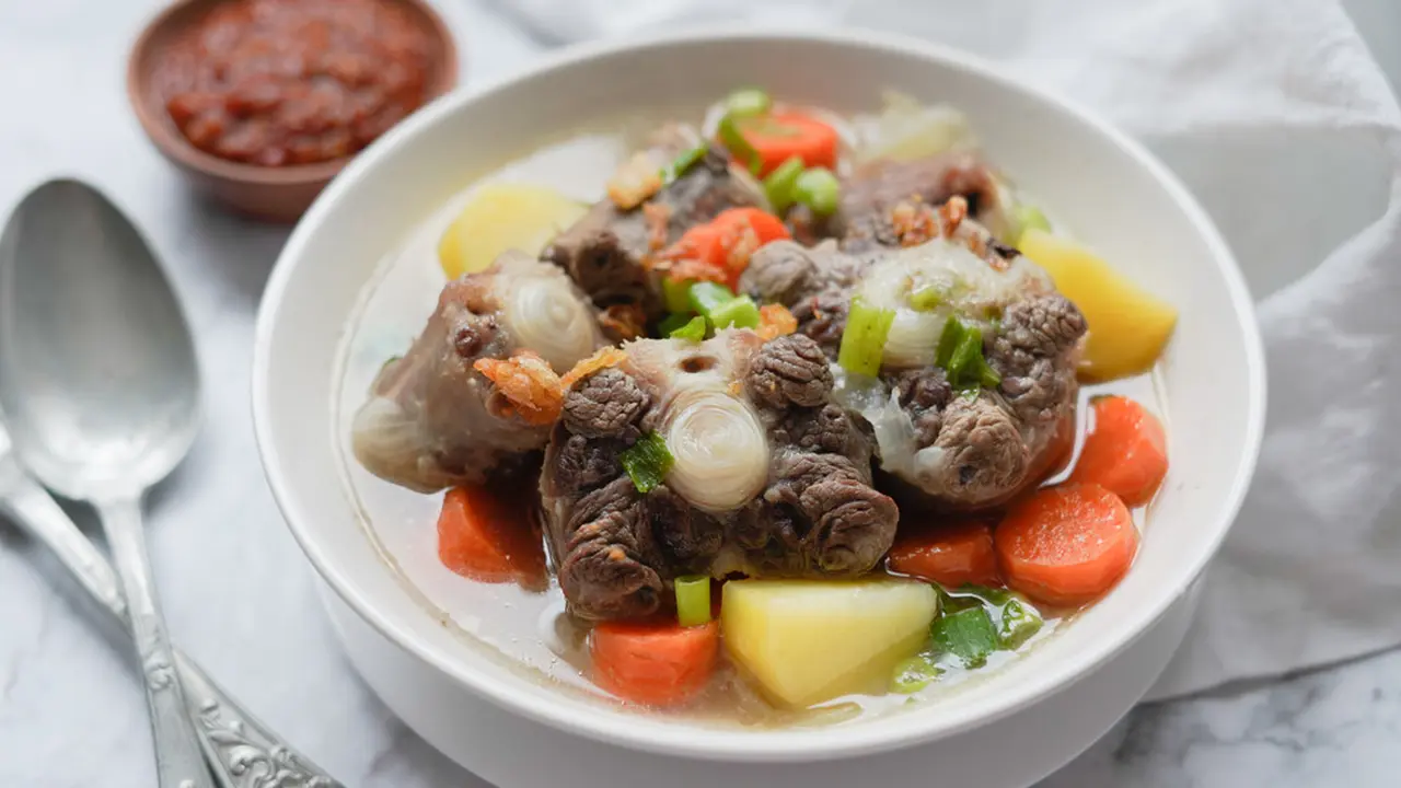 resep buntut sapi kuah bening