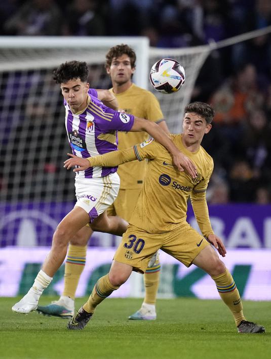 Sementara Valladolid sementara menjauh dari zona degradasi dengan raihan 38 poin. (AP Photo/Manu Fernandez)