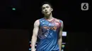 Di final, Jonatan Christie akan berhadapan dengan pemain asal Thailand, Kunlavut Vitidsarn. Laga final akan berlangsung Minggu (26/1/2025) di Istora Gelora Bung Karno, Senayan, Jakarta. (Liputan6.com/Herman Zakharia)