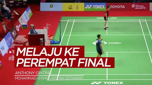 VIDEO: Anthony Ginting dan Mohammad Ahsan / Hendra Setiawan Melaju ke Perempat Final Thailand Terbuka