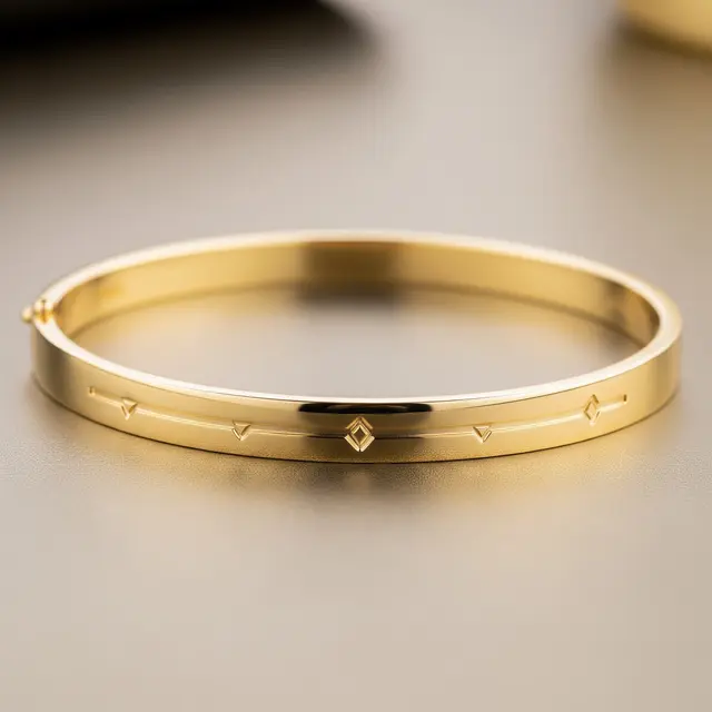 9 Model Gelang Emas Bangle Wanita Motif Klasik dengan Sentuhan Modern, Gaya Abadi