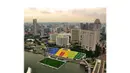 Stadion 'The Float' Singapura adalah stadion yang berumput sintetis dengan kapasitas 30.000 penonton (Photo/Instagram)