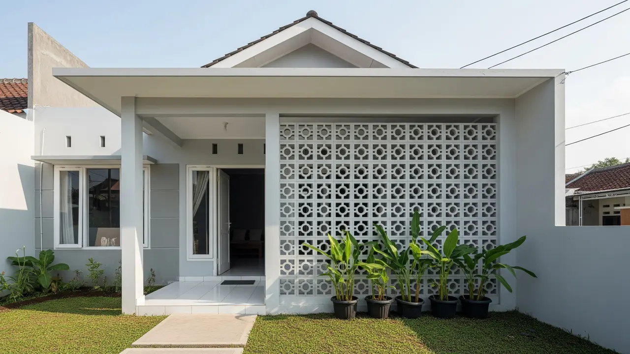 Model Teras Rumah yang Adem Tanpa Tanaman Mahal