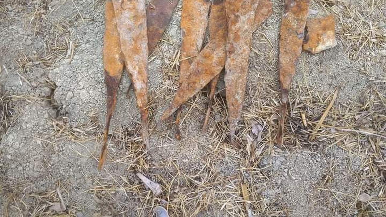 Pedang taplek yang ditemukan di kuburan kuno mengungkap jejak kerajaan era Hindu-Buddha di Blora. (Foto: Liputan6.com/Ahmad Adirin)