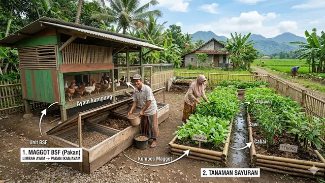 Contoh Integrated Farming Sederhana untuk Pemula di Desa