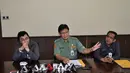 Kemendagri menggelar konferensi pers terkait perubahan aturan tentang pertahanan sipil (Hansip) di Jakarta, (22/9/14). (Liputan6.com/Miftahul Hayat)