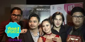 Michelle Ziudith dan Rizky Nazar puas dengan hasil dari film ILY from 38000 ft saat berhasil membuat baper para penonton saat press screening.
