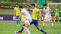 Timnas Brasil U-17 ketika melawan Amerika Serikat pada uji coba jelang Piala Dunia U-17 2023. (CBF/Renan Camargo)