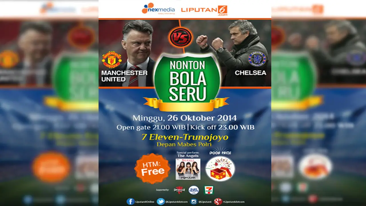 Nonton Bareng Manchester United Vs Chelsea bersama Liputan6.com