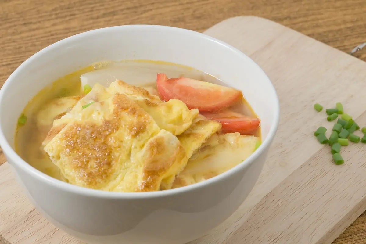 sup telur dadar
