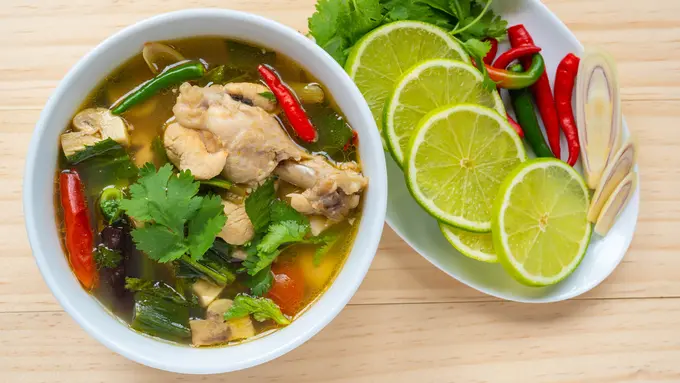 sop ayam bening pedas