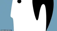Tes kepribadian yang menunjukkan gambar seorang pria dan seekor penguin. (TikTok/mia.yilin)