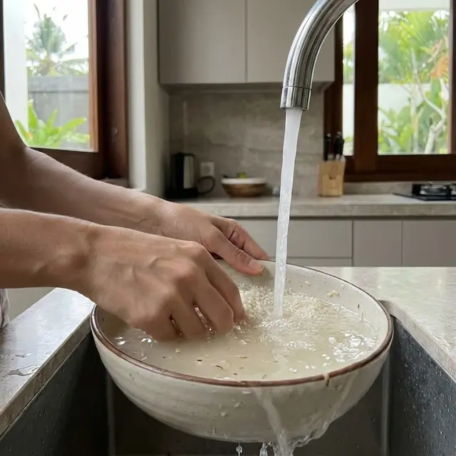 Tips Mencuci Beras