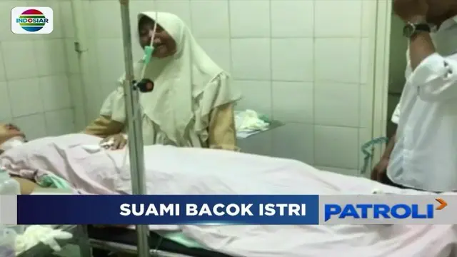 Lantaran kerap memarahi bahkan hingga menghina, seorang istri di Sukabumi, Jawa Barat, dibacok suaminya dengan sebilah pisau daging.