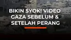 Perbandingan rekaman sebelum dan sesudah perang memperlihatkan perubahan drastis di Gaza. Rekaman arsip sebelum 7 Oktober 2023 menunjukkan jalanan yang ramai, keluarga menikmati pantai, serta warga beribadah di masjid dan gereja. Rekaman pada 2025 memperlihatkan bangunan yang rata dengan tanah da...