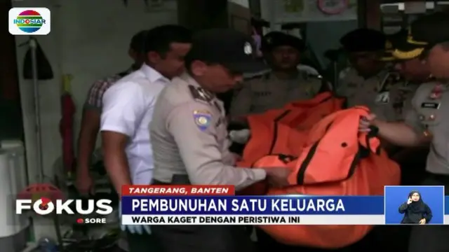Polisi tetapkan suami tiri korban kasus pembunuhan satu keluarga di Tangerang, Banten, sebagai tersangka.